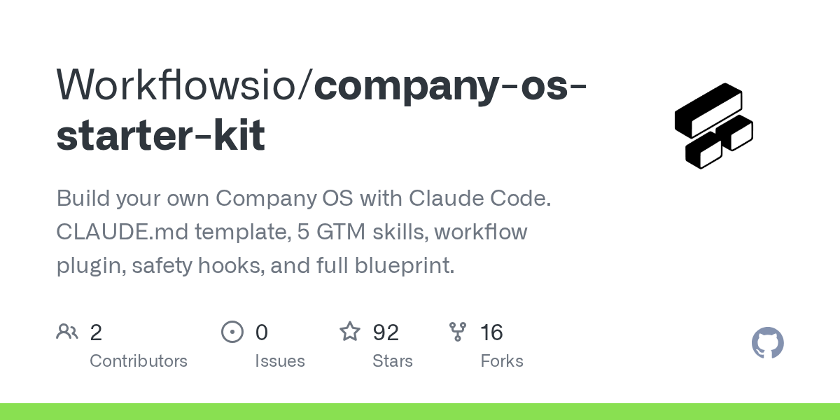 Company OS Starter Kit — Productivity skill for Claude Code