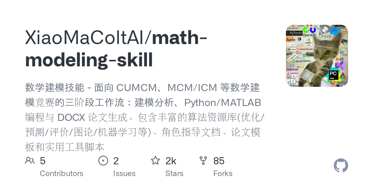 Math Modeling Skill — Development skill for Claude Code