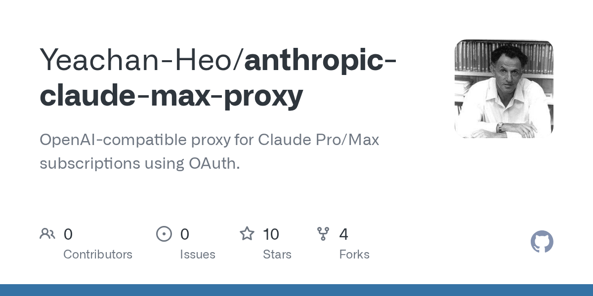 Anthropic Claude Max Proxy — Development skill for Claude Code