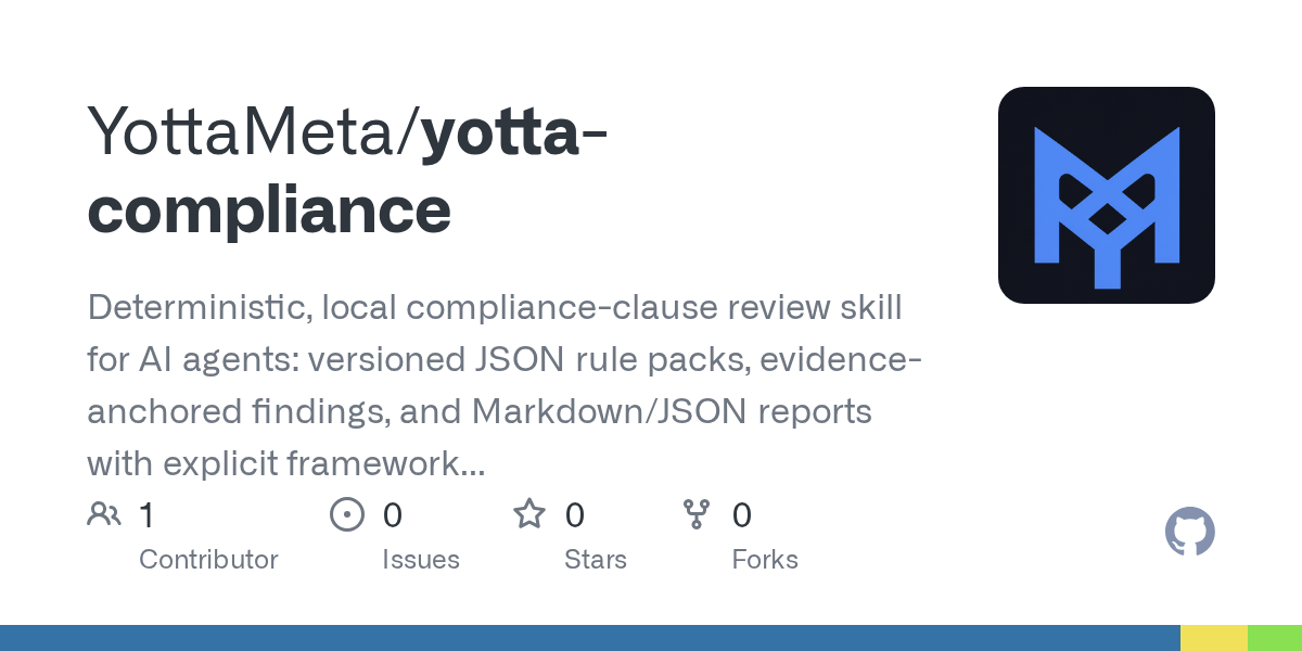 Yotta Compliance — AI skill for Claude Code