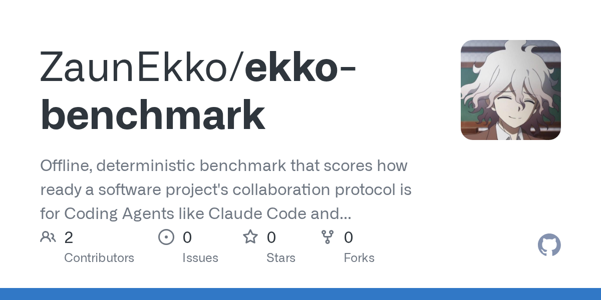Ekko Benchmark — Development skill for Claude Code