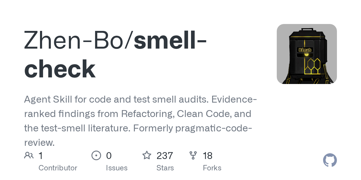 Pragmatic Clean Code Reviewer — Code Quality skill for Claude Code