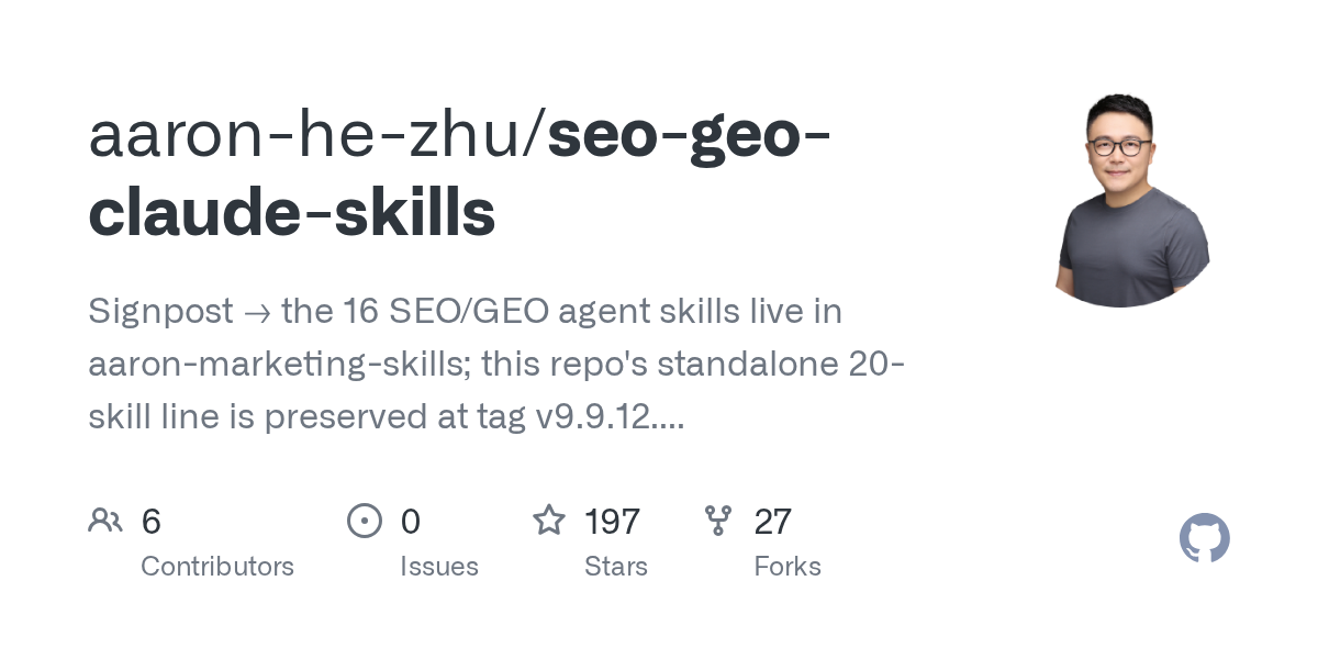 SEO Geo Claude Skills — AI skill for Claude Code