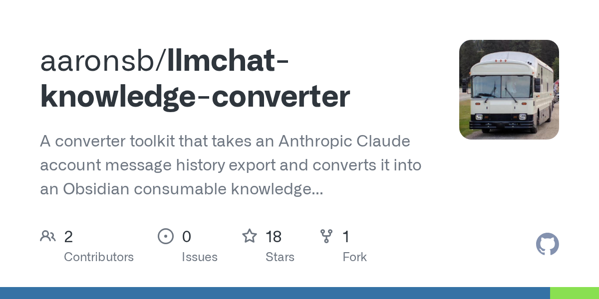 Llmchat Knowledge Converter — Development skill for Claude Code