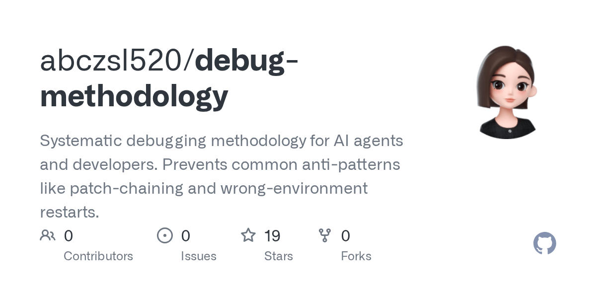 Debug Methodology — AI skill for Claude Code