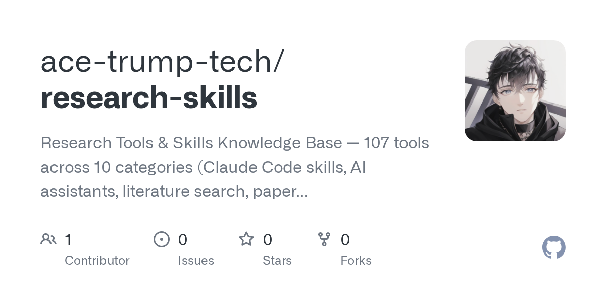 Research Skills — AI skill for Claude Code