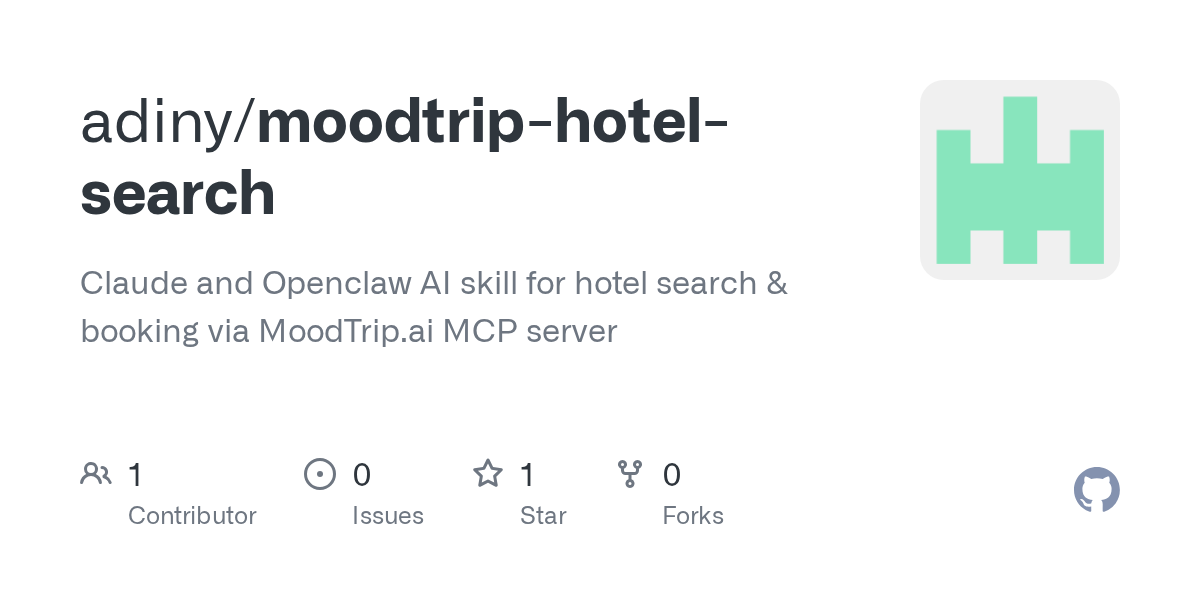 Moodtrip Hotel Search — AI skill for Claude Code