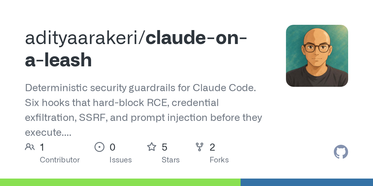 Claude On A Leash — Security skill for Claude Code