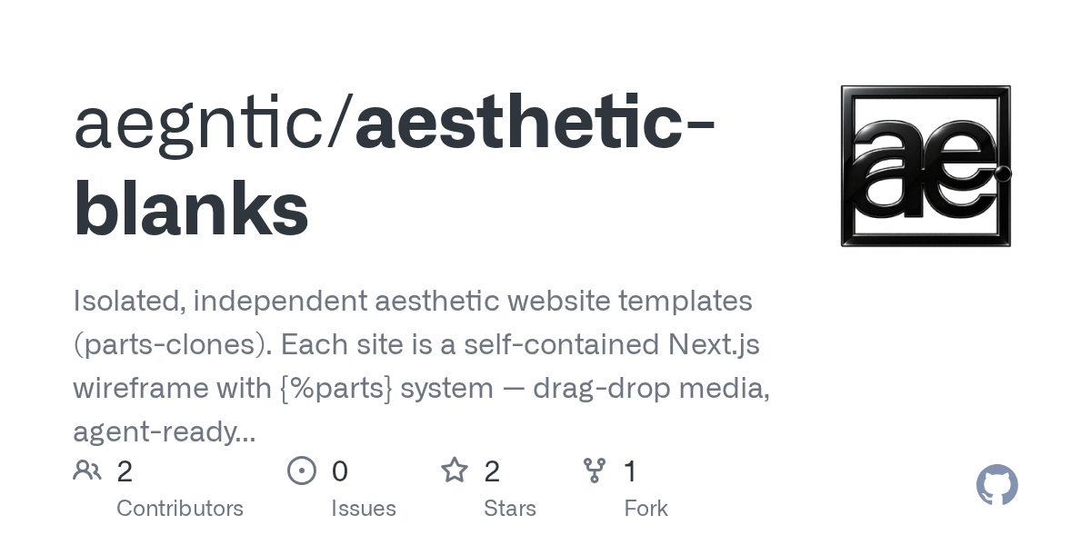 Aesthetic Blanks — Development skill for Claude Code