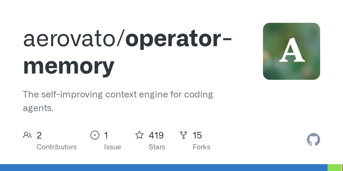 Operator Memory — Development skill for Claude Code