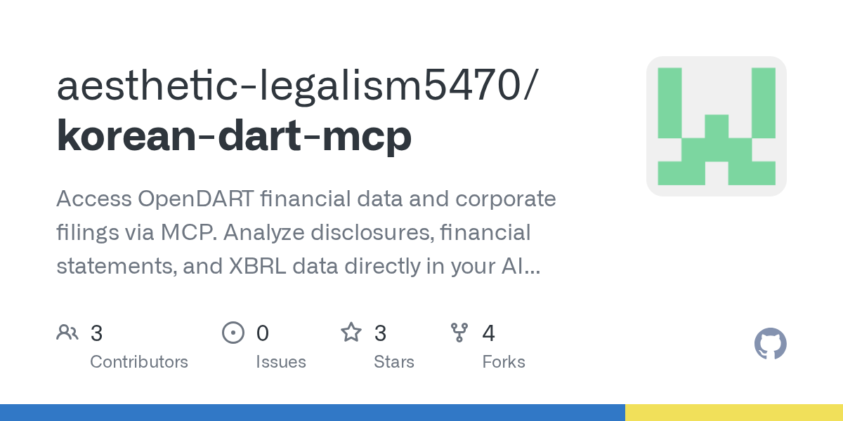 Korean Dart MCP — Data skill for Claude Code