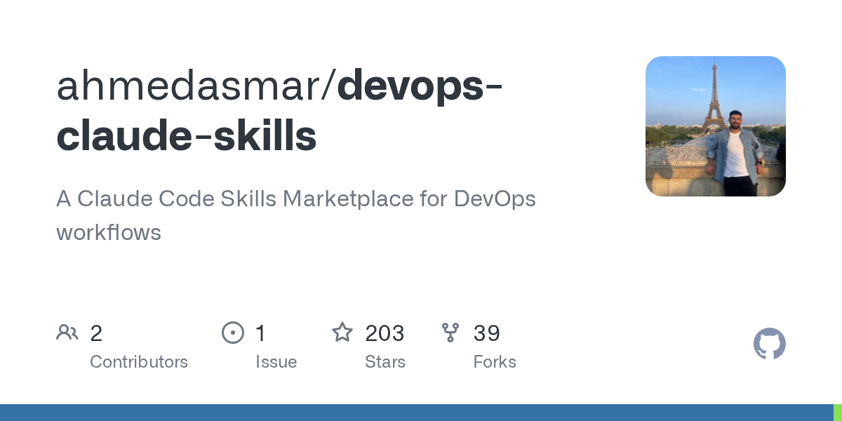 DevOps Claude Skills — DevOps skill for Claude Code