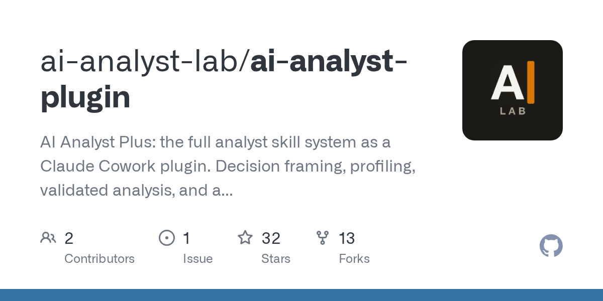 AI Analyst Plugin — AI skill for Claude Code