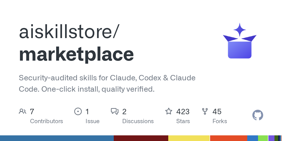 Marketplace — Security skill for Claude Code