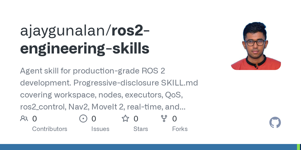 Ros2 Engineering Skills — Productivity skill for Claude Code