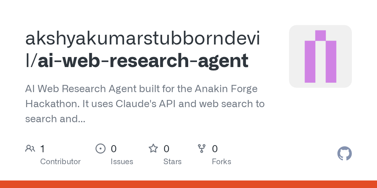 AI Web Research Agent — AI skill for Claude Code