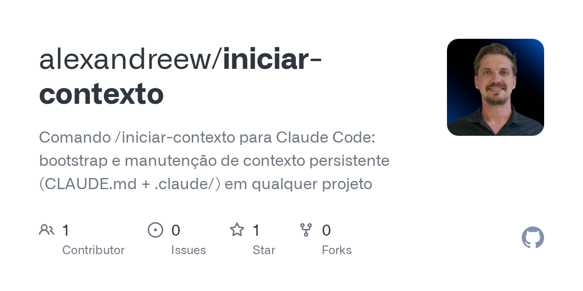 Iniciar Contexto — Development skill for Claude Code
