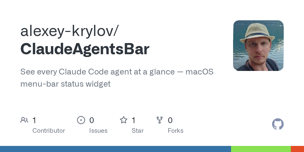ClaudeAgentsBar — Development skill for Claude Code