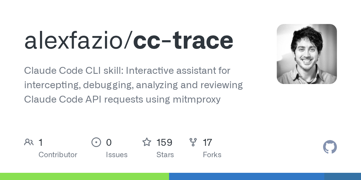 CC-Trace: Claude Code API Request Interception Assistant — Development skill for Claude Code