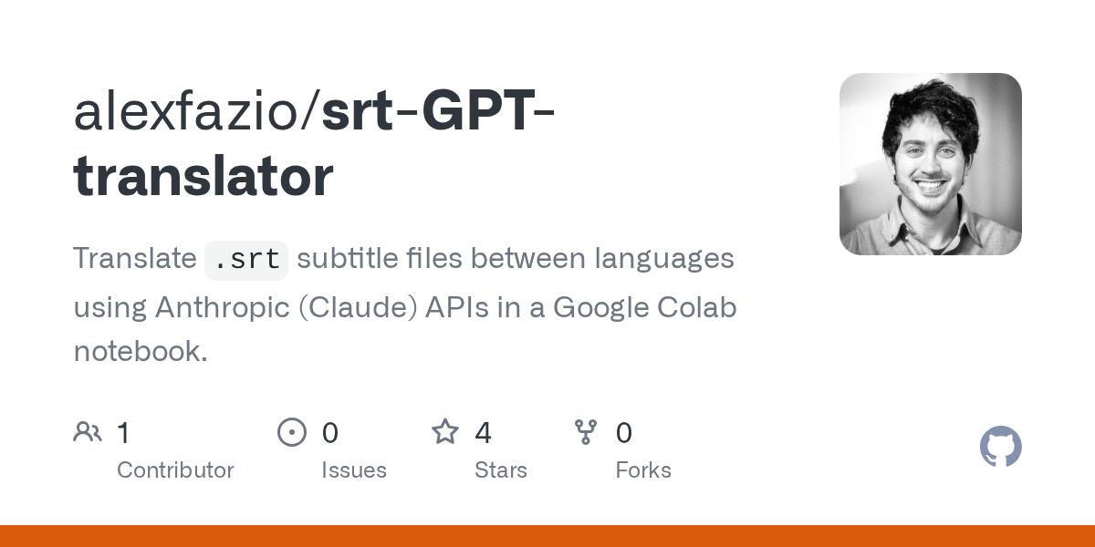Srt GPT Translator — AI skill for Claude Code