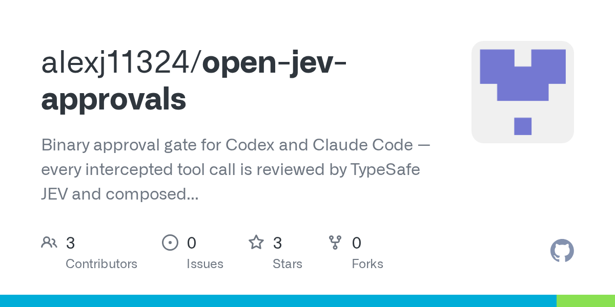 Open Jev Approvals — Development skill for Claude Code