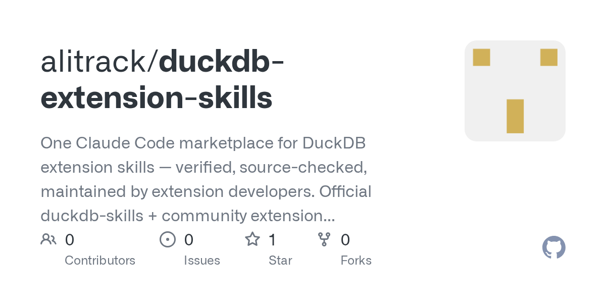 Duckdb Extension Skills — Development skill for Claude Code