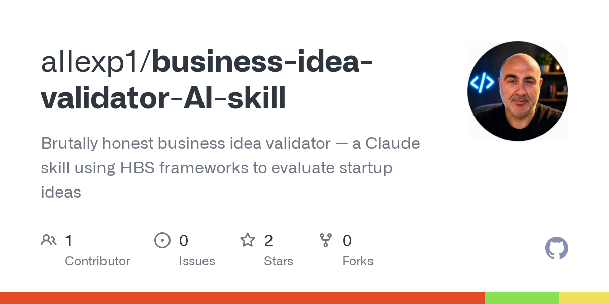 Business Idea Validator AI Skill — AI skill for Claude Code