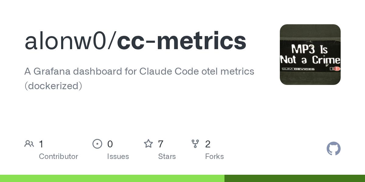 Cc Metrics — Development skill for Claude Code