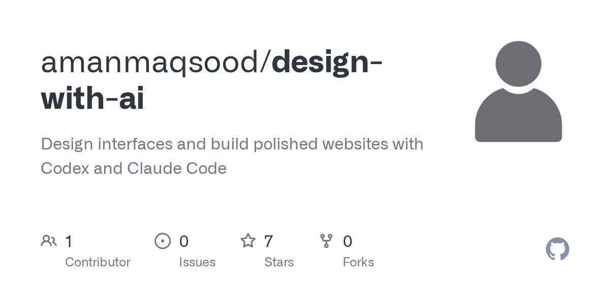 Design With AI — AI skill for Claude Code