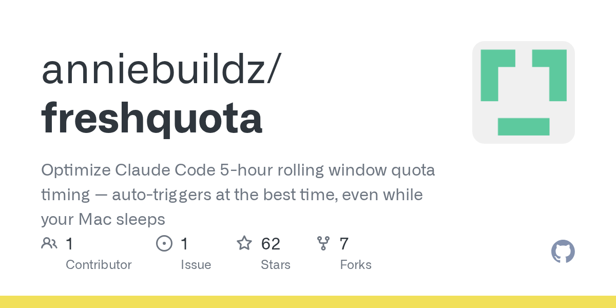 Freshquota — Productivity skill for Claude Code