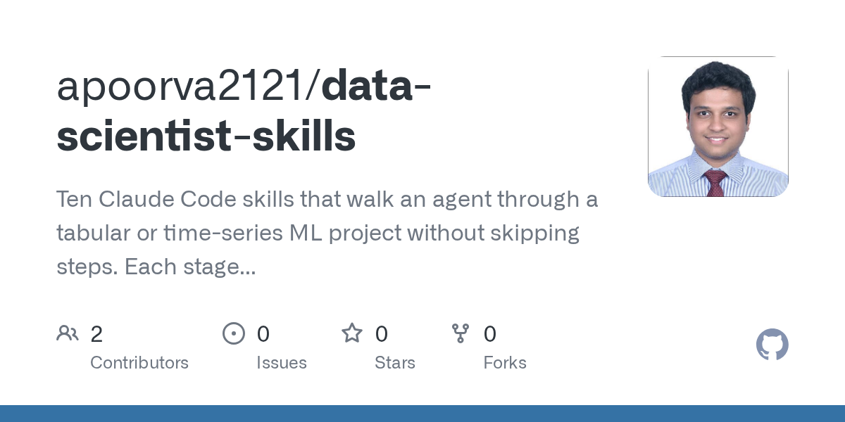 Data Scientist Skills — Data skill for Claude Code