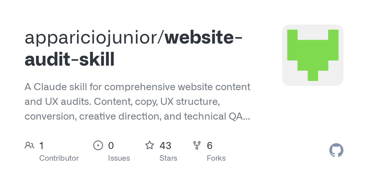Website Audit Skill — Security skill for Claude Code