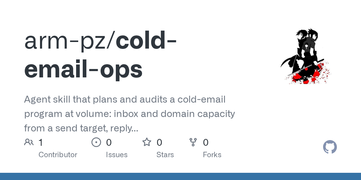 Cold Email Ops — Communication skill for Claude Code