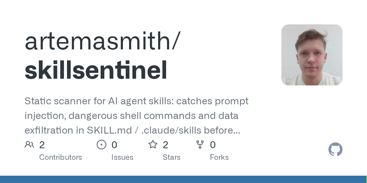 Skillsentinel — Data skill for Claude Code