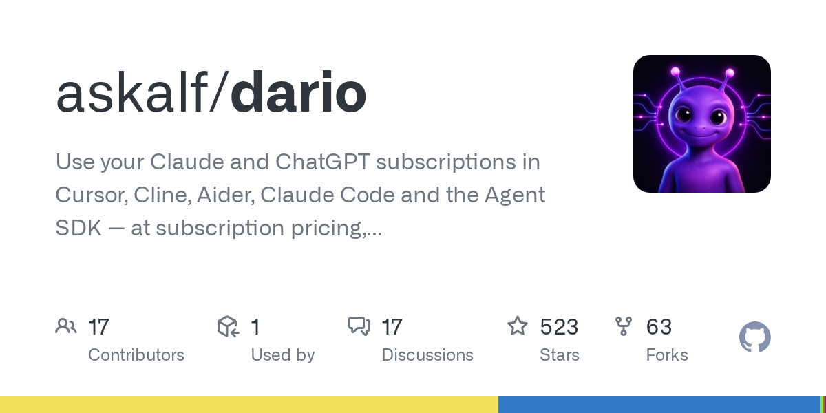 Dario — Development skill for Claude Code