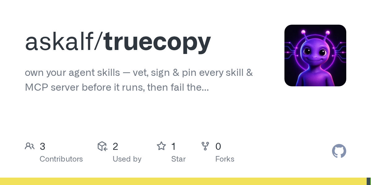 Truecopy — Development skill for Claude Code