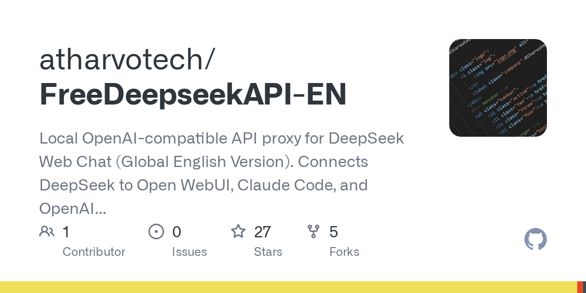 FreeDeepseekAPI EN — Communication skill for Claude Code