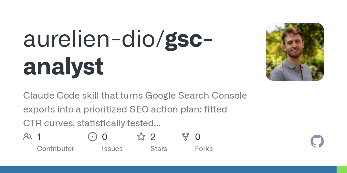 Gsc Analyst — Development skill for Claude Code