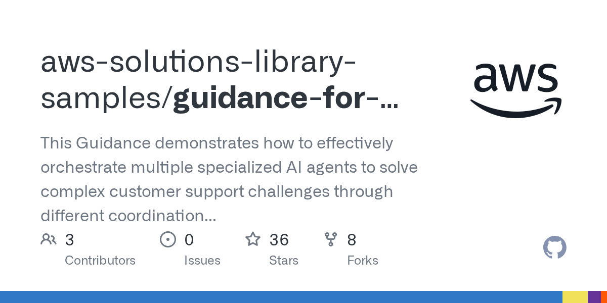 Guidance For Multi Agent Orchestration Agent Squad On AWS — DevOps skill for Claude Code