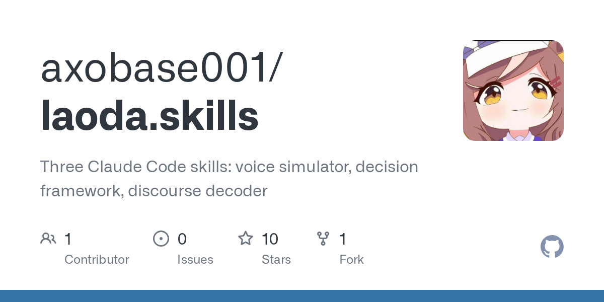 Laoda.Skills — Development skill for Claude Code