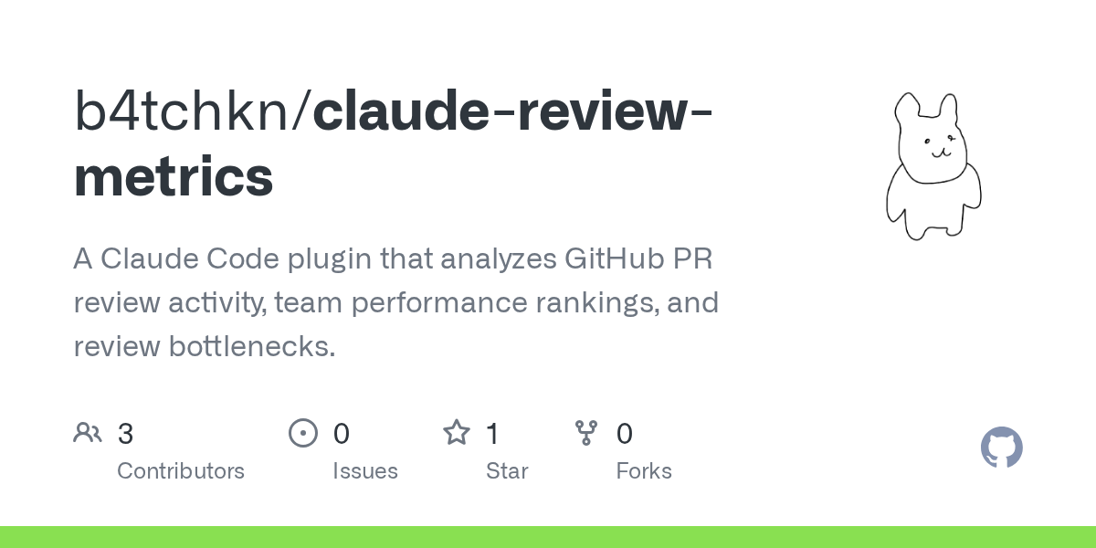 Claude Review Metrics — Git skill for Claude Code
