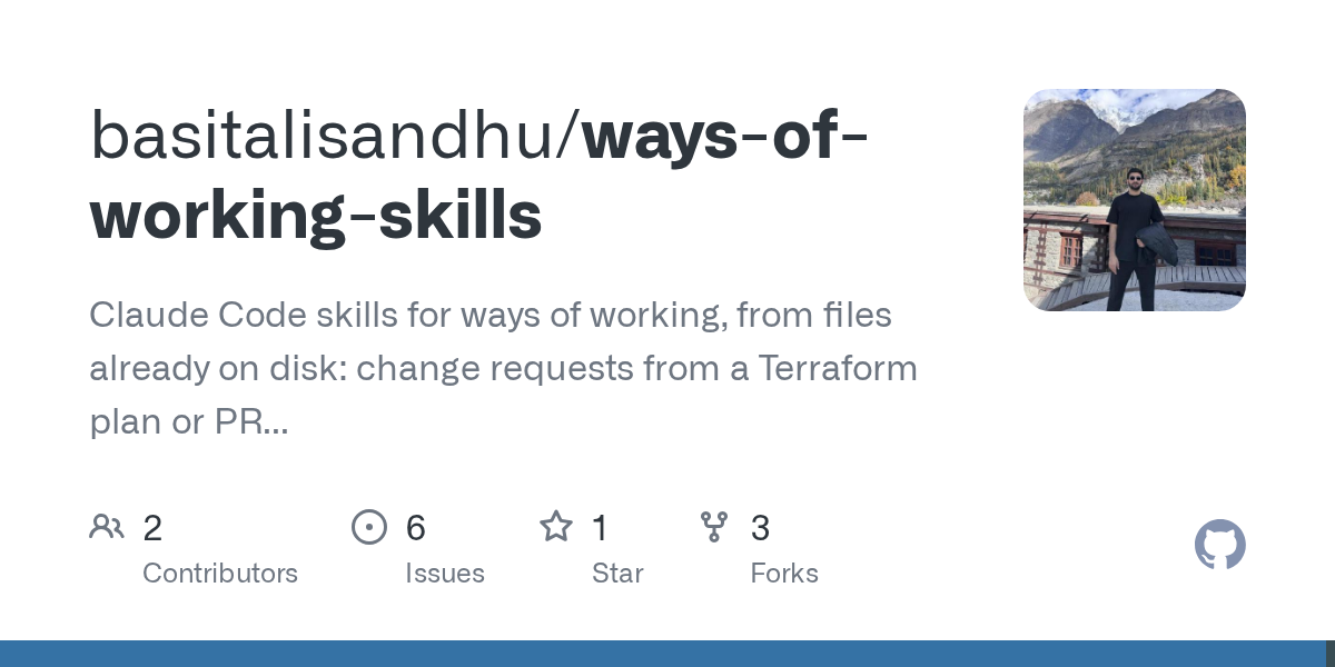 Ways Of Working Skills — Security skill for Claude Code