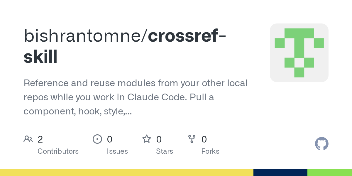 Cross Ref — Development agent for Claude Code