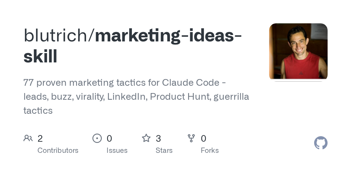 Marketing Ideas Skill — Development skill for Claude Code