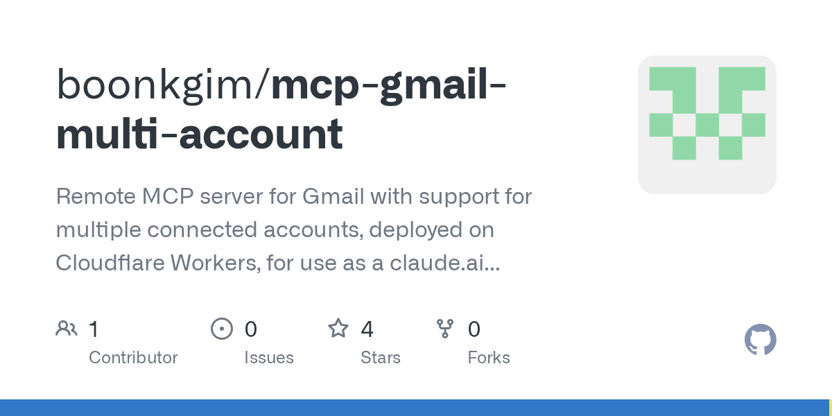 MCP Gmail Multi Account — DevOps skill for Claude Code