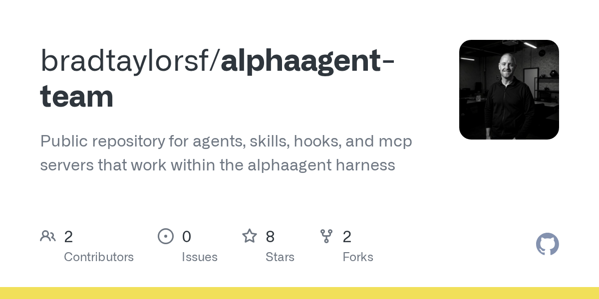Alphaagent Team — Development skill for Claude Code