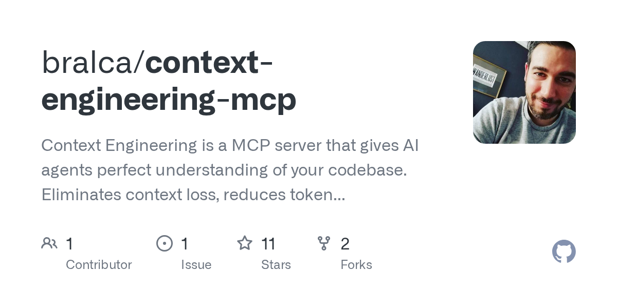 Context Engineering MCP — AI skill for Claude Code