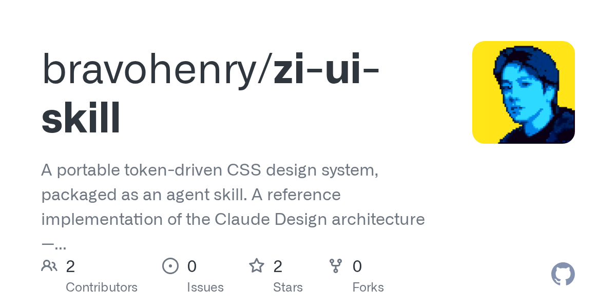 Zi UI Skill — Design skill for Claude Code
