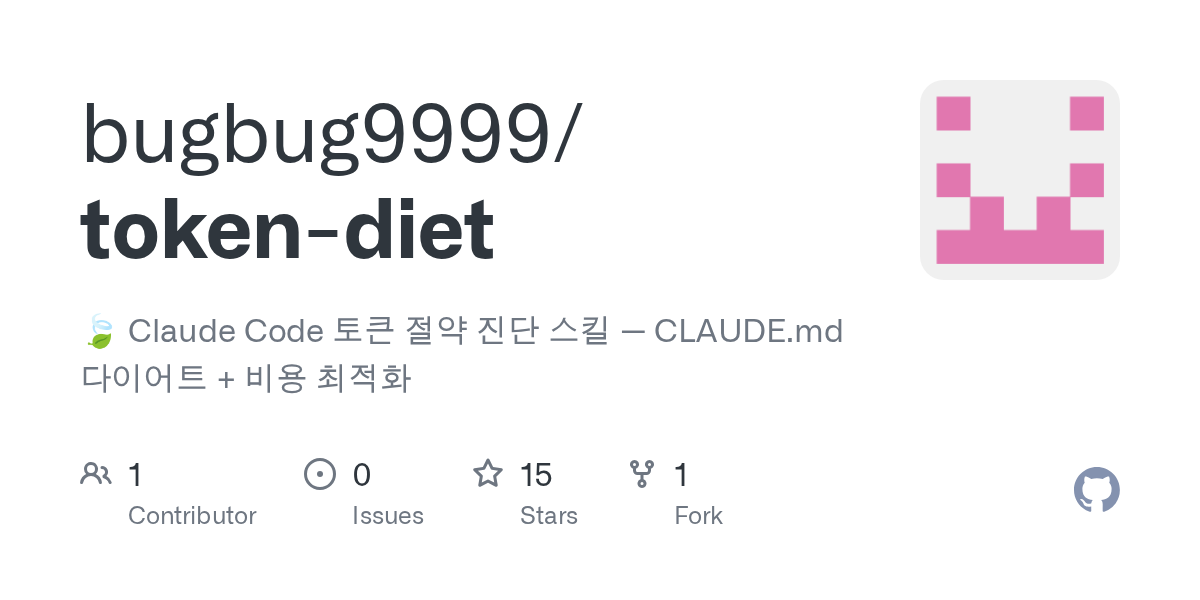 Token Diet — Development skill for Claude Code