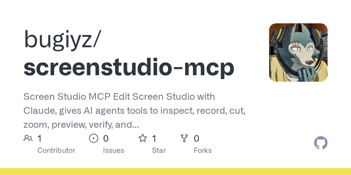 Screenstudio MCP — AI skill for Claude Code